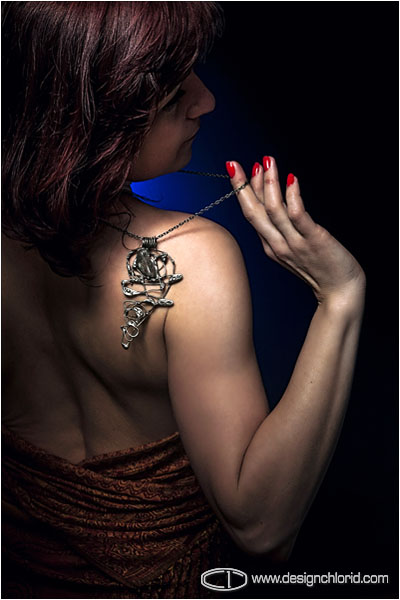 jewellery photography on model